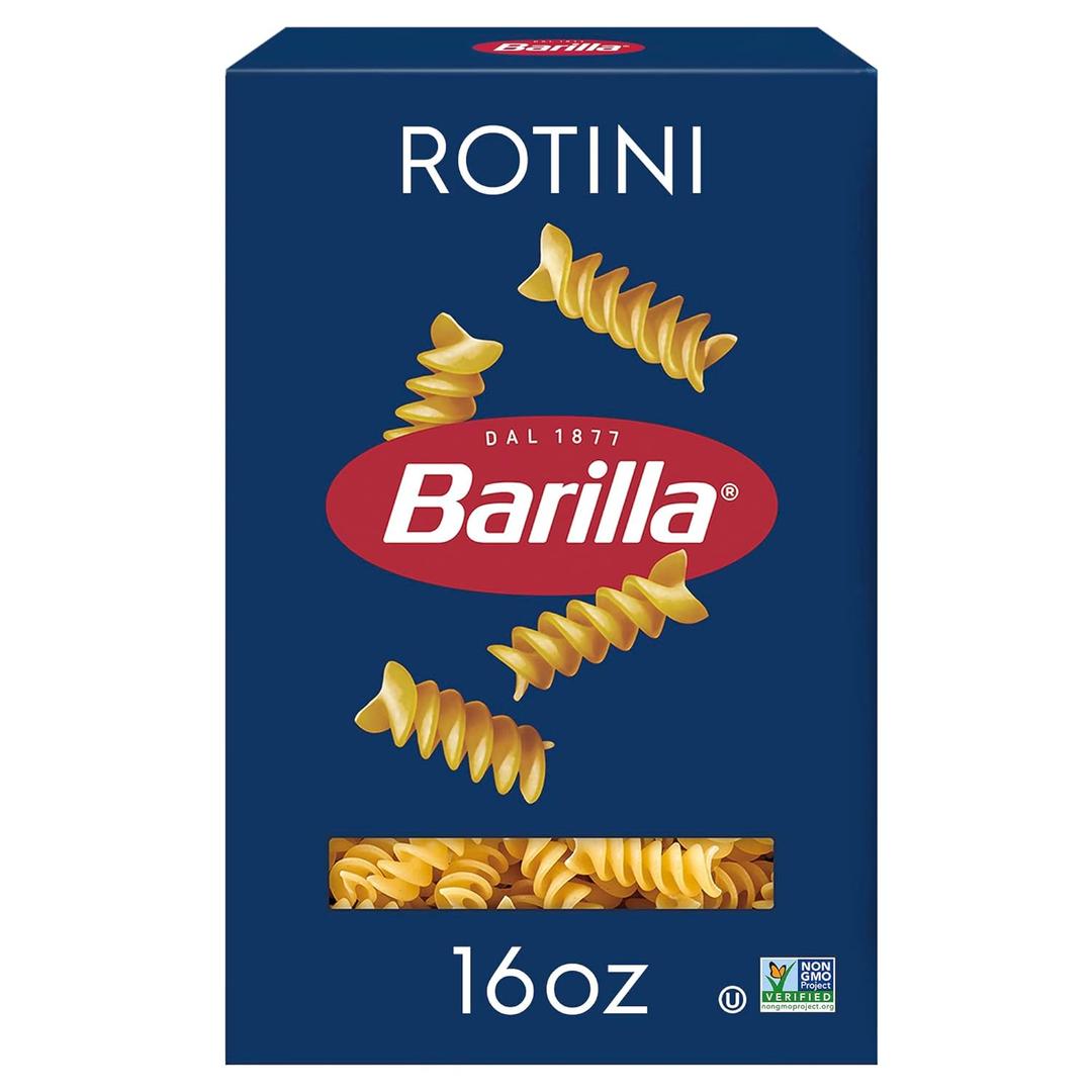 Barilla Rotini Pasta, 16 oz. Box - Non-GMO, Made with Durum Wheat Semolina - Kosher Certified (1 Pound (Pack of 1)