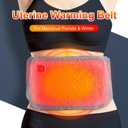 Electric Heating Pad for Women 3-Temperature Settings, Adjustable Waist Warmer Belt with Crystal Velvet Washable Pink