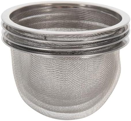 HOMSFOU 3pcs Teapot Strainer Mesh Tea Infuser Loose Leaf Strainer Loose Leaf Tea Infuser Mesh Filter Stainless Steel Strainers Pot Replacement Teapot Strainers