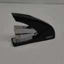 Stapler for Desk, 50 Sheet Effortless Stapler, Desktop Stapler Staple with One Finger, Portable Handheld Ergonomic Stapler Heavy Duty, Built-in Staple Remover, Space Save Size, Good for Home & Office (Black)