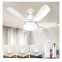 Hywyimlait Socket Ceiling Fans with Lights and Remote, Dimmable LED Fan Lights for Bedroom, Kitchen, Living Room, Closet, 3 Colors 3000K-6500K, 2000 Lumens Light Bulb Screw in Ceiling Fan 17in