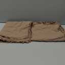 Simple&Opulence 100% Linen Euro Sham Covers with Ruffle, 26x26 Inch Pillow Covers Set of 2, Euro Pillow Shams for Bed Couch French Home Decor Luxury and Breathable Square Pillow Cases, Natural Linen