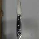 Alata 8-Piece Steak Knives Set with Block, 4.7 Inch with Serrated Edge Razor-Sharp Dinner Knives, Full-Tang Construction