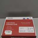 PROCURU 1/2" OD x 24" (2Ft) Universal Flexible Gas Connector Kit, SafeGuard Yellow-Coated Stainless Steel Gas Supply Pipe for Dryers, Bbq Grills, Water Heaters (Red-A1 Series)