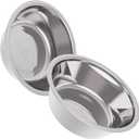 AVERYDAY 46 oz Stainless Steel Dog Bowls Set, 2 Pack for Replacement Dog Bowl Stand, 5.7 Cups Metal Dog Bowls, 7 Inch Large Dog Water Bowl for Raised Feeder with Opening 7-7.36"