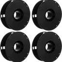 iplusmile 3Pcs Cord Storage Reel - 8 Inch Reusable Spool for Refill 1KG 3D Printers Filament, Empty Wire Winder for Extension Cords, Ropes, Hoses, Cable Organizer for Workshop & Garage, Black