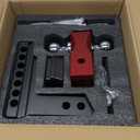Orion Motor Tech Adjustable Trailer Hitch for 2 in. Receiver, Dual-Ball Mount Tow Hitch with 6" Drop/Rise 2" & 2-5/16" Balls, Drop Hitch with Locking Pins for Class III V Vehicles 8000-12500 GTW, Red
