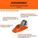 JORGENSEN No.101 Mini Wood Planer - Mini Hand Planer for Woodworking, Block Plane, Small Hand Plane for Trimming, Wood Planing, Craft, Professional Ductile Iron Body, Adjustable Cutting Depth