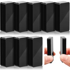 16 Pieces Outdoor Curtain Weights Waterproof Magnetic Drapery Weights for Home Decor Bathroom, Shower, Liner, Flags Tablecloth to Stop Wind (Black)