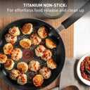 T-Fal Ultimate Hard Anodized Nonstick Wok 14 Inch, Oven Broiler Safe 350F, Non Stick Stir-Fry Pan, Cookware, Pots and Pans, Kitchen, Versatile Deep Frying, Saut, Braise, Stew, Dishwasher Safe, Onyx