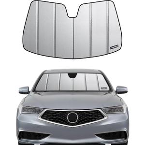 Pigenius Windshield Sunshade for Acura TLX 2021-2025, Premium Grey Leather Finish