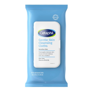 Cetaphil Face and Body Wipes, Gentle Skin Cleansing Cloths, 25 Count (Pack of 3), for Dry, Sensitive Skin, Flip Top Closure, Great for the Gym, Travel, in the Car, Hypoallergenic, Fragrance Free