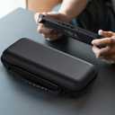 RHOTALL Carrying Case for Nintendo Switch 2 Model 2025, Protective Hard Shell Portable Travel Carry Case Pouch holds 10 Cartridges with Pockets for Switch 2, Waterproof & Slim Design, Black