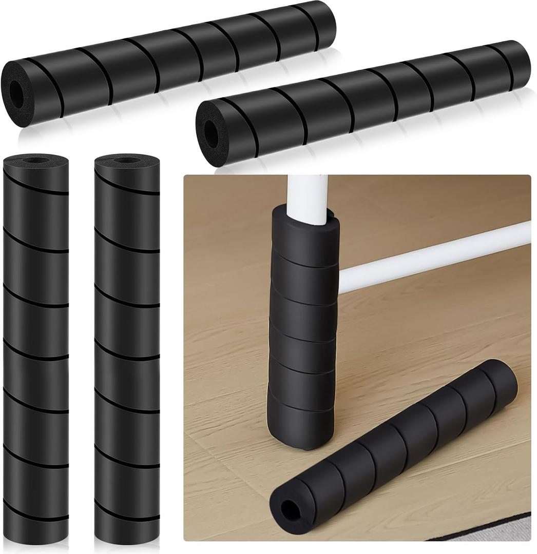 ReliThick 4 Pcs Bed Frame Toe Protectors 11.81" Foam Covers for Bed Frame Legs Protect Toes from Hard Furniture Legs, No Adhesive Needed