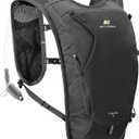 N NEVO RHINO Hydration Backpack,Water Backpack with 50 oz /1.5L Water Bladder, Bike Hydration Pack for Men Women, 6L Lightweight Hydration Hiking Backpack for Cycling Hiking (Black)