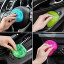 Car Cleaning Gels 4-Pack, Car Cleaning Putty Universal Auto Detailing Tools Car Interior Cleaner, Dust Cleaning Slime, Car Accessories for Car Vents & Keyboards, Clean Supplies– 320g (2.8oz/pcs)