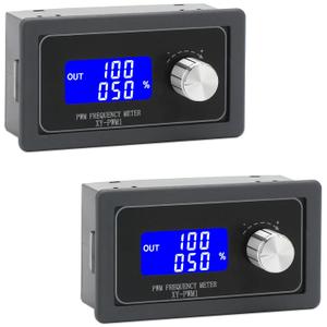 DROK Frequency Generator Pack of 2, DC 3.3V-30V 5-30mA 1Hz-150kHz Adjustable Output PWM Pulse Duty Cycle Square Wave Function Signal Generator Module