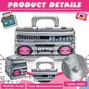 Cunhill 1 Piece Inflatable Boom Box Beverage Cooler Summer 80s 90s Theme Party Decorations Inflatable Cooler Radio Blow up Boom Box Birthday Drink Favors for Retro Nightclub Party Hip Hop Supplies