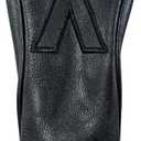Golf Club Covers – Leather Driver Headcover, Fairway Wood, 3 Wood, Hybrid, Fits Mallet Blade Putter Head Covers Alignment Stick Cover