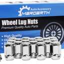 Set of 20, 7/16-20 Lug Nut 3/4'' Hex 1.38" Length Conical Seat Compatible with Corvette Camaro Chevelle SS Pontiac Olds Aftermarket Wheels