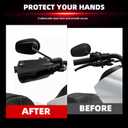 FATECIM Club Style Motorcycle Handlebar Handguards Hand Guards for Harley 1996-2025 Sportster Dyna Touring Street Road Electra Glide Road King CVO/SE Softail Street Bob Low Rider S Fat Boy Heritage