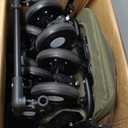 Double Pet Stroller for Dogs and Cats: Dog Stroller Foldable Travel Carriage with Detachable Carriers, Safety Belts, and 4 Lockable Wheels for Small to Medium Pets – Ideal for Multi-Pet Homes (Green)