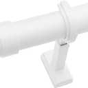 BlastHome Non-Adjustable Luxury Curtain Rods for Windows, 1 Rod Set, 11 foot Fixed Length (Three Rods Connect for a Seamless Look), White