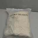 Retro Farmhouse Ruffle Tablecloth Cotton Flounces Trim Washable Table Cover Tablecloths for Rectangle Table Baby Shower Kitchen Party Wedding Decor 60''x84'' (Off-white)