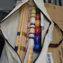 ropoda Six-Player Croquet Set with Wooden Mallets, Colored Balls, Sturdy Carrying Bag for Adults &Kids, Perfect for Lawn,Backyard,Park and More, 28"-standard