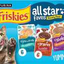 Purina Friskies All-Star Faves Soups, Broth and Gravy Cat Food Complement Wet Cat Food Variety Pack - 24 ct. Box (BB: September 2025)
