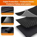 Large 90 x 52 inches Under Grill Mats for Outdoor Grill | Double-Sided Fireproof | Waterproof | Oil-Proof | Easy to Clean | Indoor Fireplace/Fire Pit Mat | Premium BBQ Mat for Deck Patio Lawn