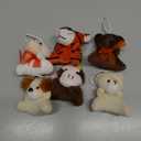 JOYIN 24 Pack Mini Animal Plush Toy Assortment (24 Units 3" Each), Animals Keychain Decoration for Kids, Small Stuffed Animal Bulk for Kids, Carnival Prizes, School Gifts, Christmas Goodie Bags