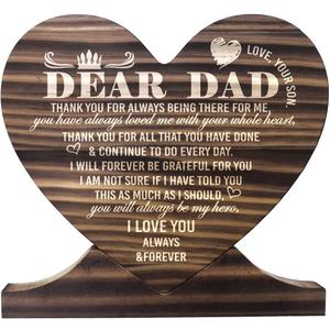 3 x Dear Dad Wood Plaque Sign, Thanks Dad Gifts, Gift Wood Plaque Heart, Unique Gift Idea for Dad, Heart Wood Sign, Dad Plaque, Meaningful Gifts for Dad, Birthday, Father's Day, Christmas 3 x Dear Dad Wood Plaque Sign, Thanks Dad Gifts, Gift Wood Plaque Heart, Unique Gift Idea for Dad, Heart Wood Sign, Dad Plaque, Meaningful Gifts for Dad, Birthday, Father's Day, Christmas