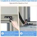 Sliding Glass Door LocksChild Safety Lock for Sliding Door HardwareWindow Door Locks for Extra Security. (6, Black)