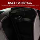 1 PC Car Center Console Cover, Leather Car Armrest Cushion Cover with Side Storage Pockets, Middle Car Interior Accessories, Universal for Trucks, Cars, SUVs (Brown)