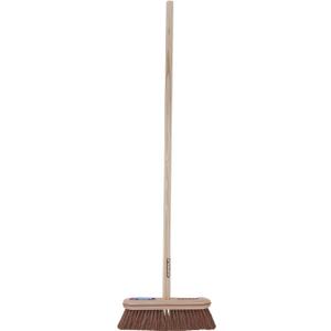 Superio Kitchen and Home Horsehair Broom With Wood Handle, Fine Premium Bristles - Heavy Duty Household Broom Easy Swiping Dust And Wisp Floors And Corners , 12" sweeping head