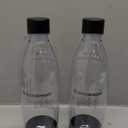 sodastream - Carbonating Bottles | Store even more fizzy drink favorites in your fridge | Dishwasher Safe | Slim Design: Fits in most car cup holders | 34 Fl Oz | Pack of 2 | Black