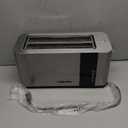 Mueller UltraToast Full Stainless Steel Toaster 4 Slice, Long Extra-Wide Slots for Bagels and Waffles, 6 Browning Levels, LED Display, Cancel/Defrost/Reheat Functions & Removable Tray, Kitchen Gadgets