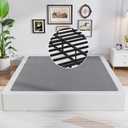 Awesofurni King Box Spring, 8 Inch King Size Box Spring Only, 3000 lbs Heavy Duty Metal Frame Mattress Foundation with Fabric Cover, Easy Assembly-Noise Free