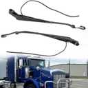602-5403 1 Pair Front Windshield Wiper Arm Compatible With 2006-2012 Kenworth T600 T600A T660 T800 Front Driver Passenger Side Windshield Wiper Arm Set Replaces 602-5404 S-21688 HLK7009