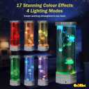 Large Size Jellyfish Aquarium Lamp Fake Fish Jelly Fish Tank Aquarium Lava Lamp Night Light Room Decor,7 Jellyfish&Clownfish,Adult Kids Home Office Room Desk Light