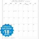 3 x 2026 Wall Calendar  18-Month Planner from January 2026 to June 2027, Stylish Monthly Planner for Home & Office Use (11"W x 14"H)