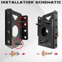 Heavy Duty Spare Tire Carrier for Jeep Wrangler JK JKU 2007-2018