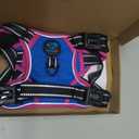 PHOEPET 2019 Upgraded No Pull Dog Harness, Reflective Adjustable Vest, with a Training Handle + 2 Metal Leash Hooks+ 3 Snap Buckles +4 Slide Buckles(M, Royal Blue)