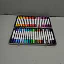 SAVZJSD Markers, 40 Colors Markers Set with Metal Box for Artists, Adults in Coloring & Painting (Brush & Fine) (light color scheme)