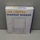 Ruacq Rechargeable Wall Mounted Makeup Mirror with Lights, Double Sided 1X/10X Magnifying Vanity Mirror with 3 Color Lighting, Touch Screen Dimmable, 360° Rotation Extension Foldable Arm(Chrome)