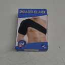 Shoulder Ice Pack Wrap (XL) for Pain Relief, Reusable Cold Therapy Wrap for Tendonitis, Swelling, Rotator Cuff, and Recovery, Black