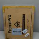 FramePro 14x17 Diploma Frame with Black over Gold Mat, 16x20 Certificate Frame, Real Wood with Gold Trim, Mahogany with Tempered Glass