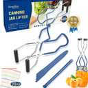 Canning Supplies Starter Kit Canner Tools for Water Bath and Pressure Canning Utensil Set includes Jar Lifter, Tongs, Funnel, Wrench, Lid Lifter for Beginners