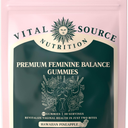 Vital Source Nutrition - Premium Feminine Balance Gummies - for Women’s Health & Wellness - Immune Support - Vegan, Gluten-Free - Hawaiian Pineapple - 60 Gummies - 30 Servings